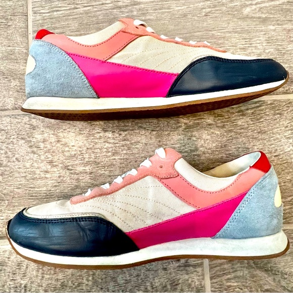 MICHAEL Michael Kors Shoes - Michael Michael Kors Women’s Color Block Canvas and Leather Sneakers Size 9